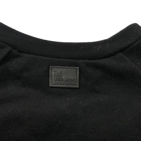 The Tiny Universe Black Bow Tie Sweatshirt 12M - Picture 5 of 6